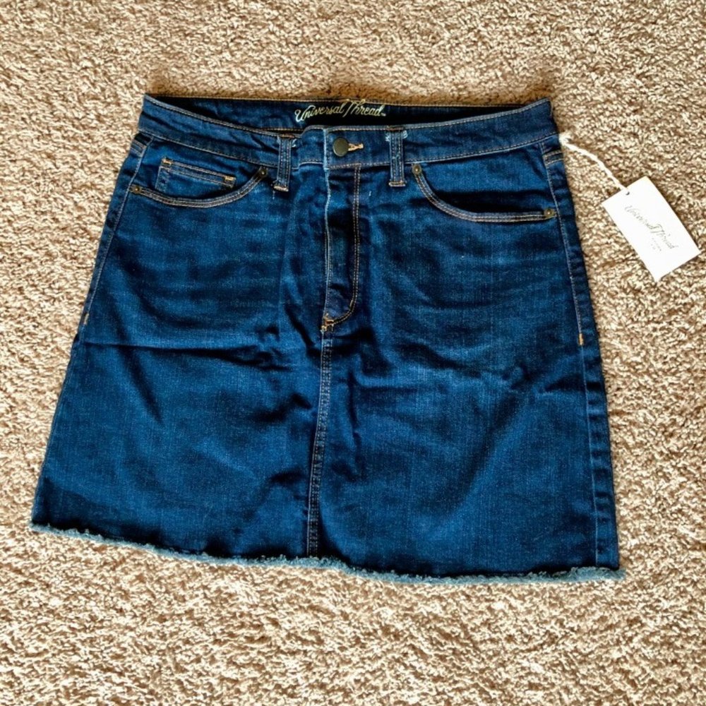 High Waist Denim Skirt